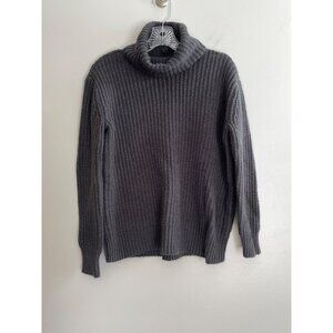 Pink Republic Turtleneck Sweater Womens M Gray Chunky Knit Fisherman